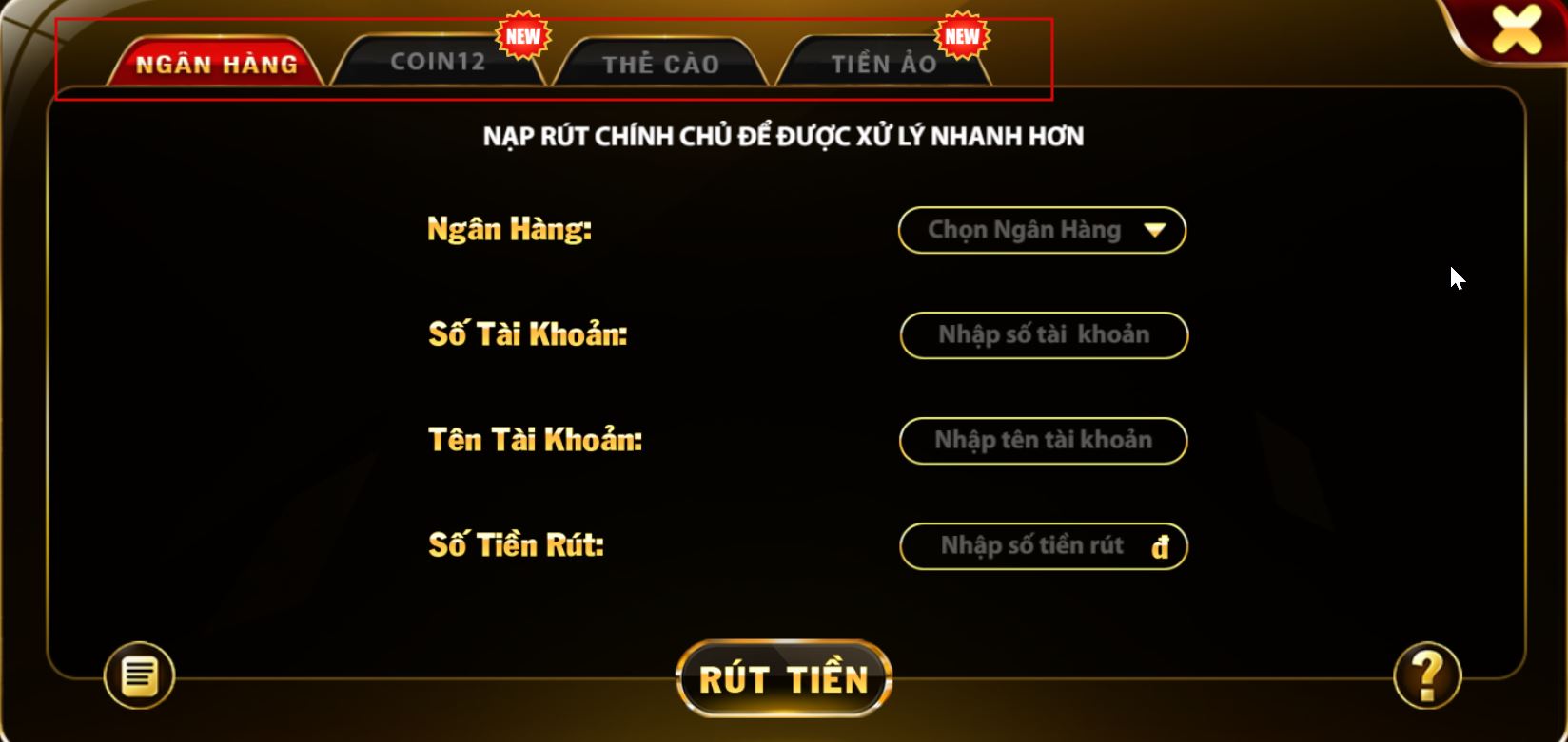 kênh rút tiền top88