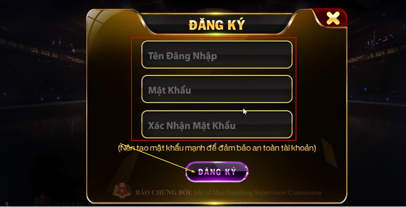 Đăng ký Top88 bước 3