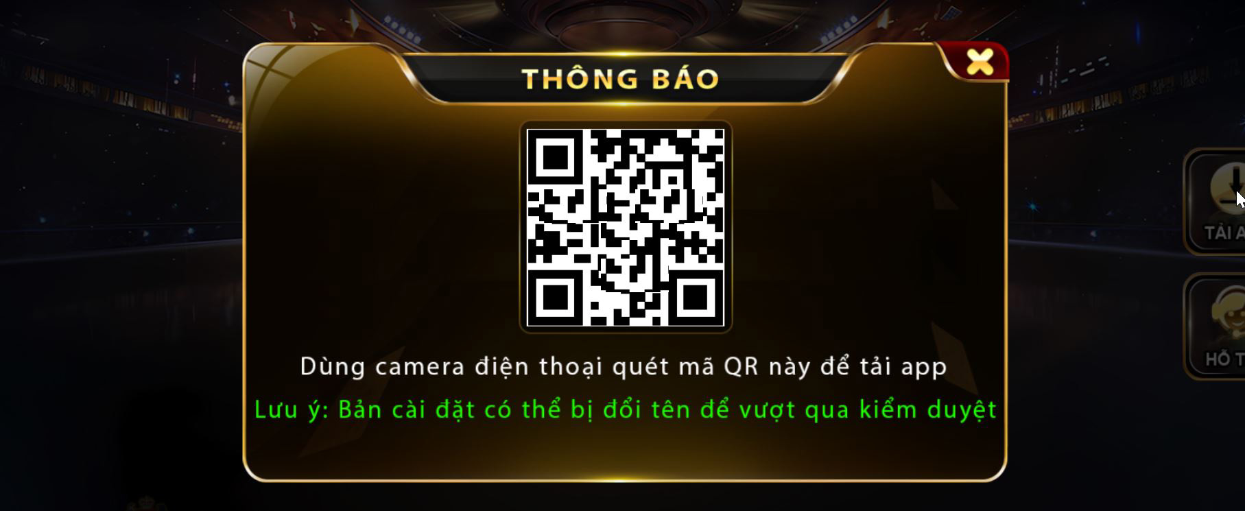 Đăng nhập app top88