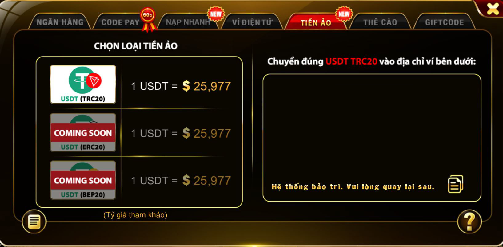 Cách Nạp Tiền Top88