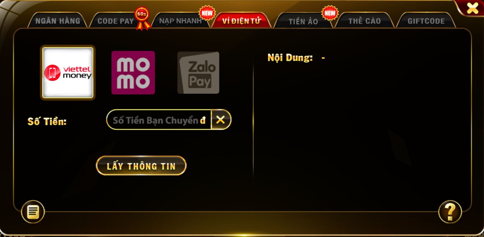 Cách Nạp Tiền Top88