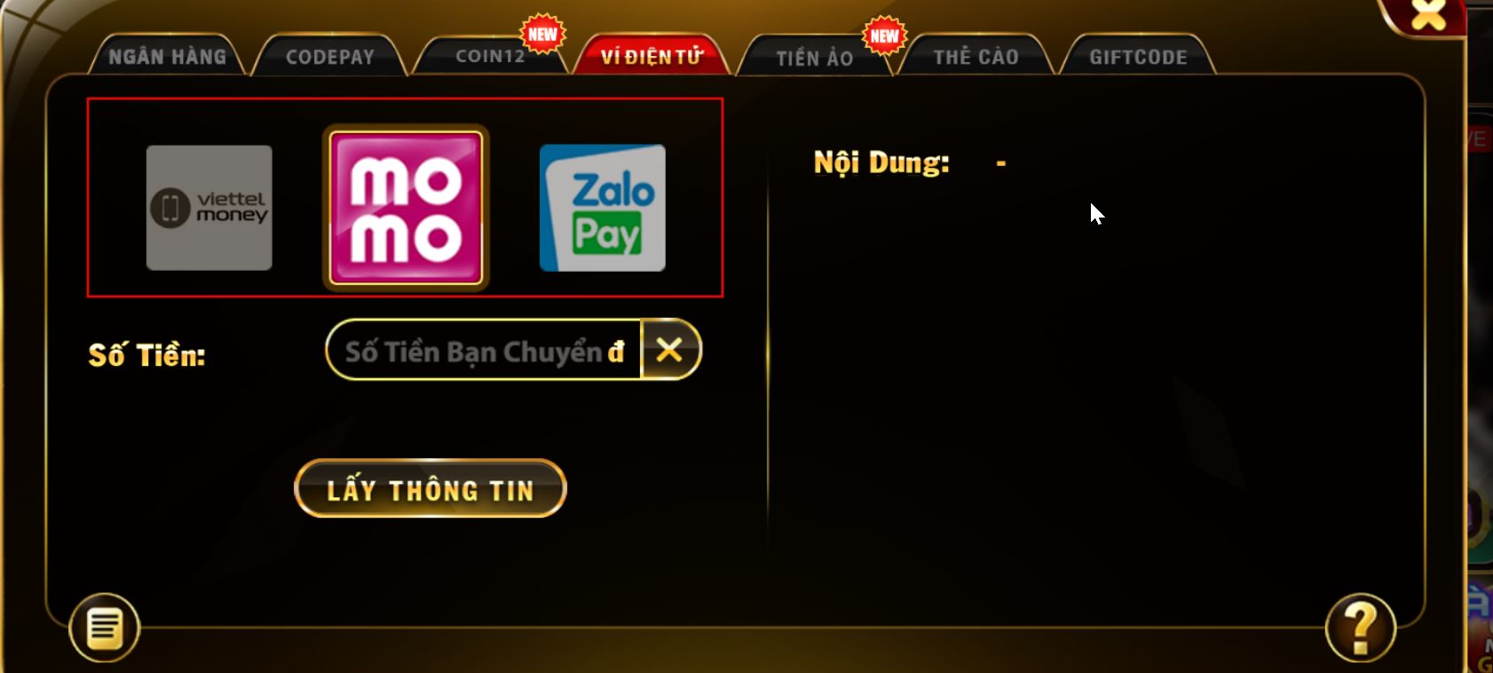 Chọn loại ví điện tử