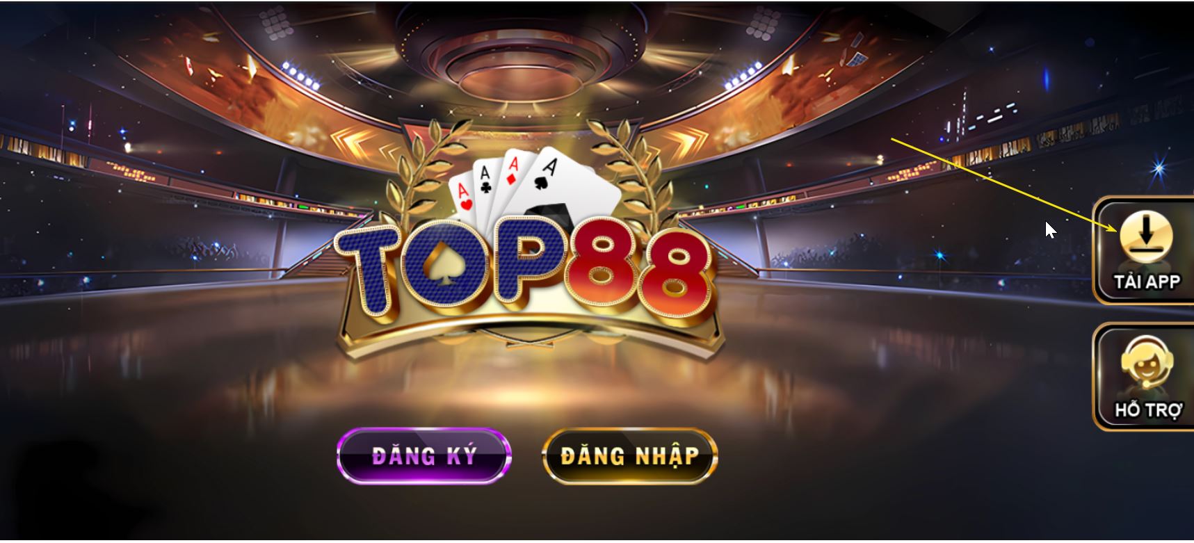 Đăng ký Top88 - tải app